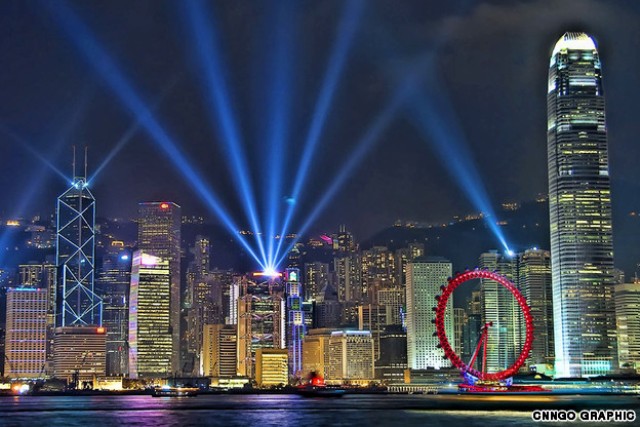 В Гонконге появилось колесо обозрения