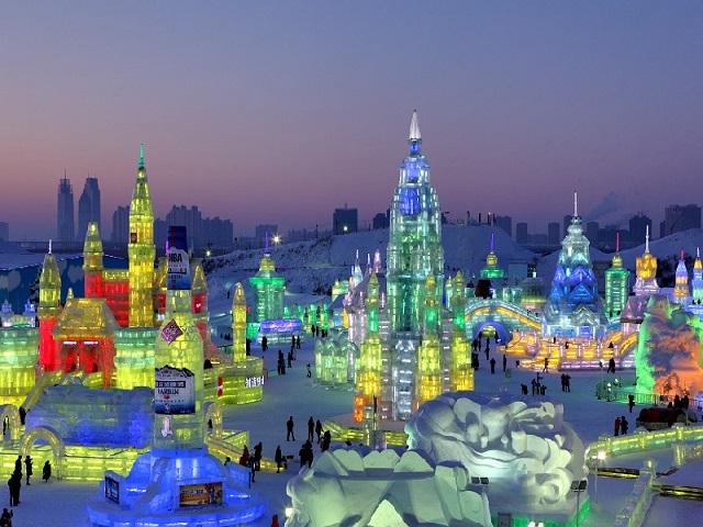 Фестиваль снега и льда в Харбине 2016