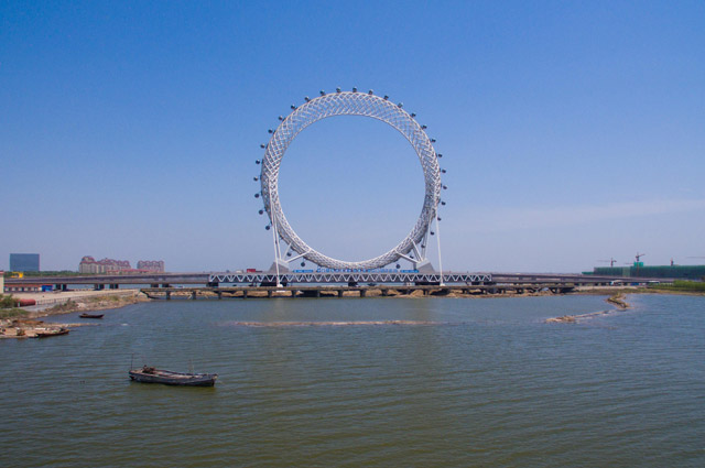 В Китае откроют колесо обозрения без спиц